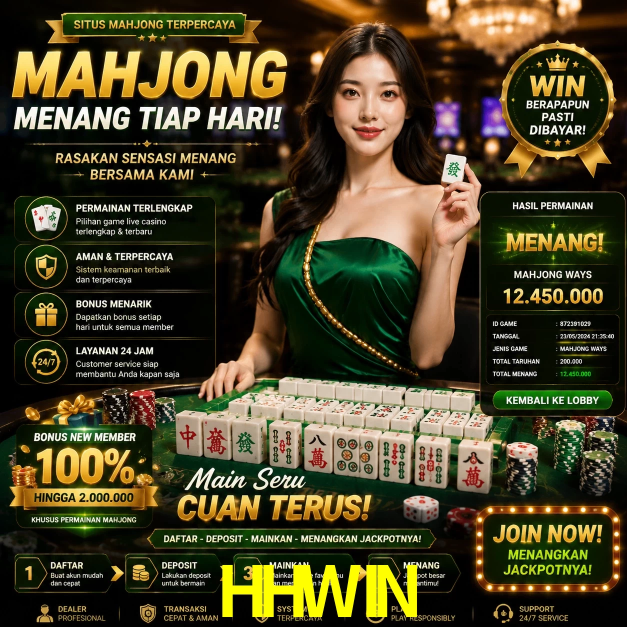 Cashback VIP HHWIN - reembolso semanal